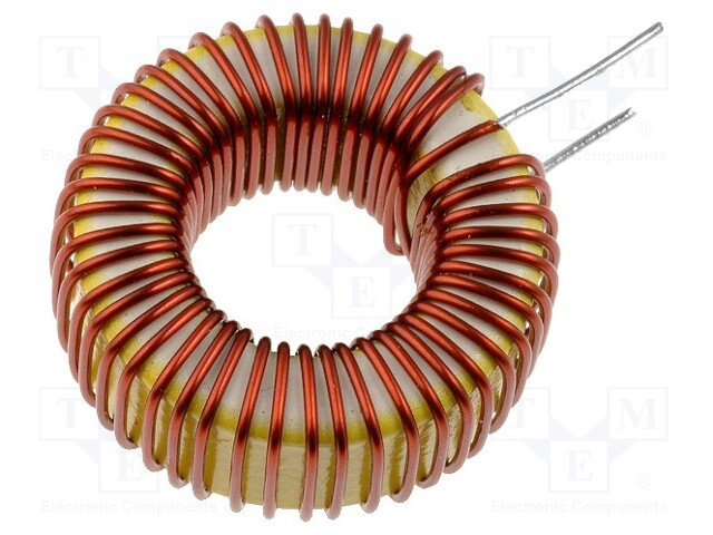 Inductor: wire; THT; 100uH; 3A; 80mΩ