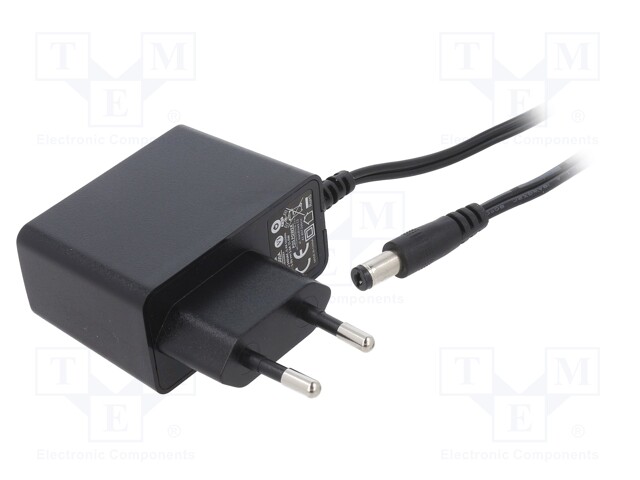 Power supply: switched-mode; voltage source; 5VDC; 3A; 15W; plug
