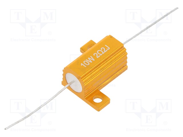 Resistor: wire-wound; with heatsink; 2.2Ω; 10W; ±5%; 50ppm/°C