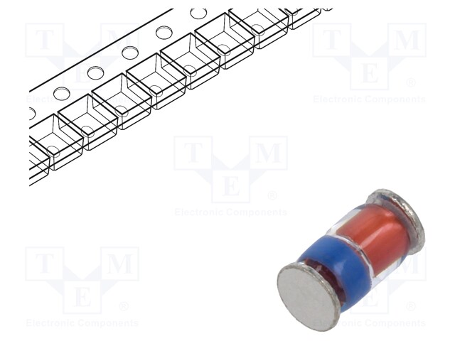 Diode: Zener; 1W; 22V; SMD; DL41; single diode; 205mA