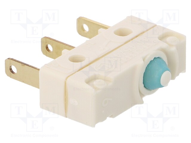 Microswitch SNAP ACTION; without lever; SPDT; 1A/250VAC; Pos: 2