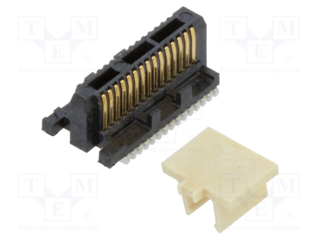 Connector: PCB to PCB; male; PIN: 15; 0.4mm; ST4; gold-plated; SMT