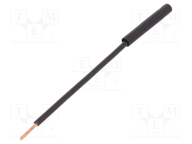 Test probe; 32A; 1kV; black; nickel plated; Ø: 1.8mm