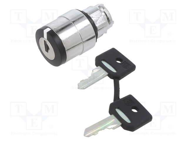 Switch Actuator, Black, Schneider Harmony XB4 Series 22mm Key Selector Switches