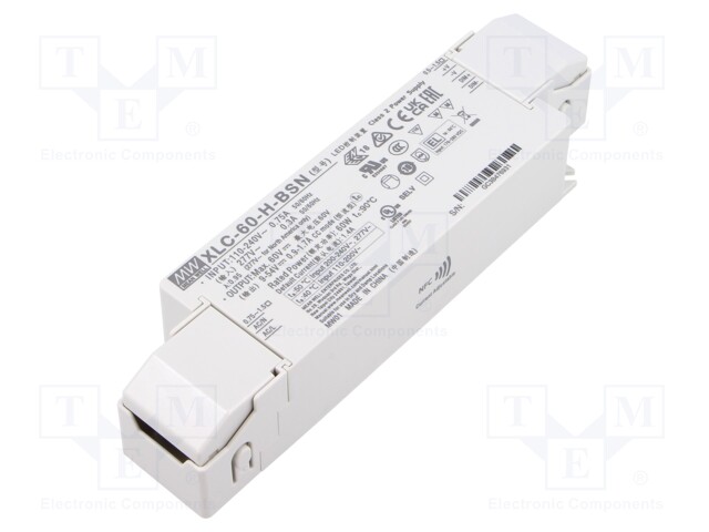 Power supply: switching; LED; 60W; XLC-60; -25÷90°C; OUT: 1