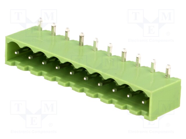 Pluggable terminal block; Contacts ph: 5mm; ways: 10; angled 90°