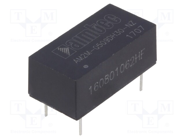 Converter: DC/DC; 2W; Uin: 4.5÷5.5V; Uout: 9VDC; Uout2: -9VDC; DIP14