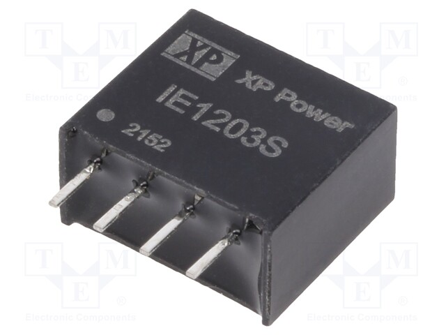 Isolated Board Mount DC/DC Converter, 1kV Isolation, ITE, 1 Output, 1 W, 3.3 V, 300 mA