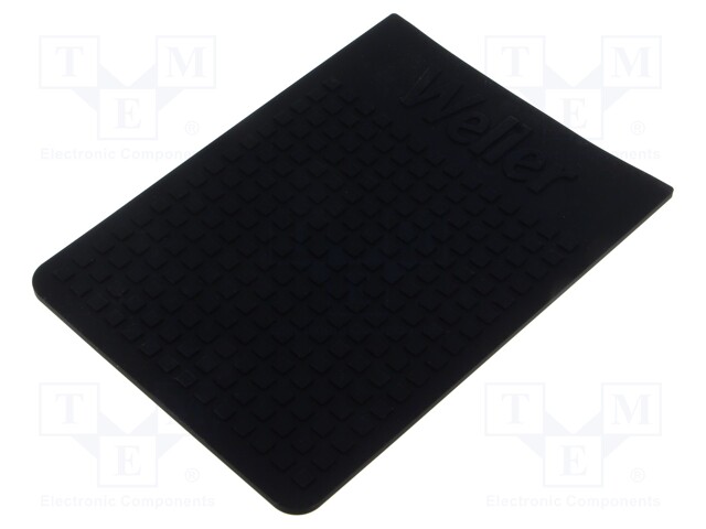 Mat; WEL.SHIELDPRO; Dim: 193x133mm; silicone; black; Thk: 2mm