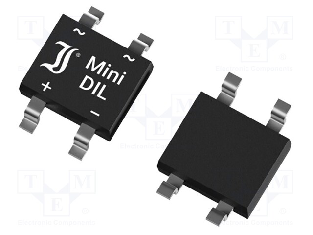 Single-phase bridge rectifier; Urmax: 800V; If: 0.5A; Ifsm: 32A