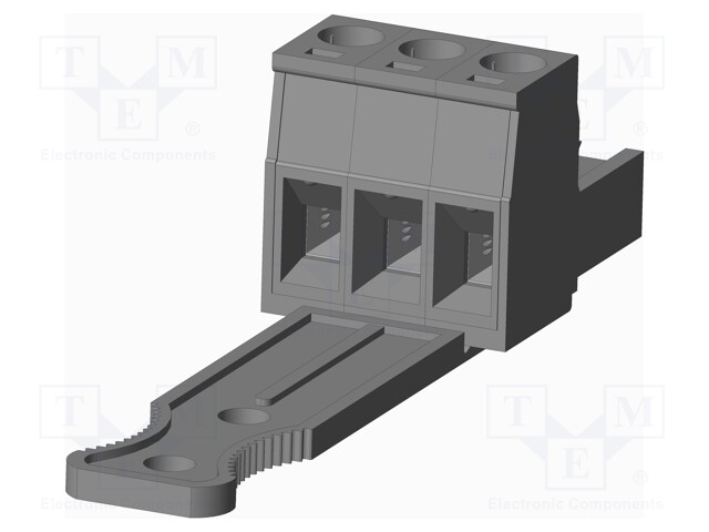 Connector: pluggable terminal block; plug; female; straight; grey