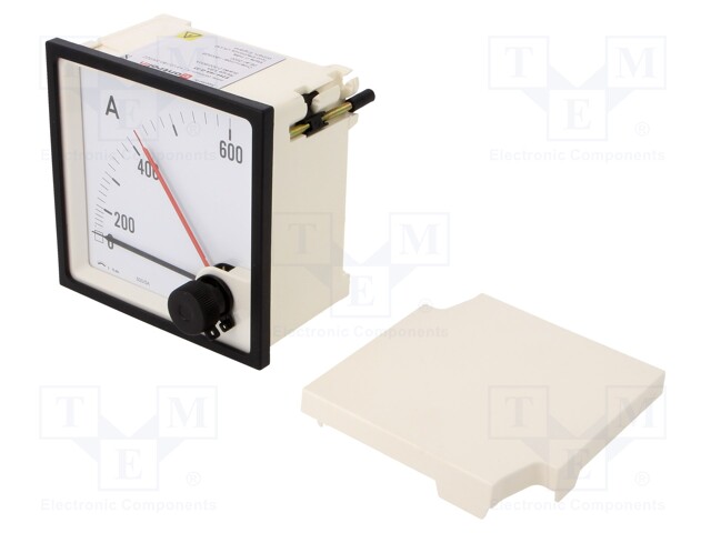 Meter: panel; analogue; 0/500÷600A; True RMS; Iin: 5/6A; Class: 3