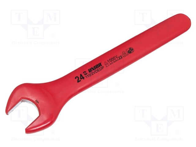 Wrench; insulated,single sided,spanner; 24mm; 110/2VDEDP