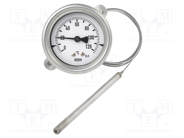 Meter: expansion thermometer; 0÷250°C; Man.series: 70; Ø: 160mm