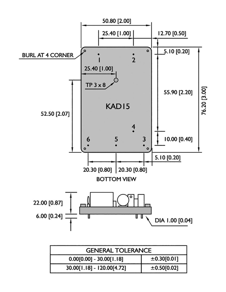 Converter: AC/DC; 15W; Uin: 85÷265V; Uout: 15VDC; Uout2: -15VDC; 80%