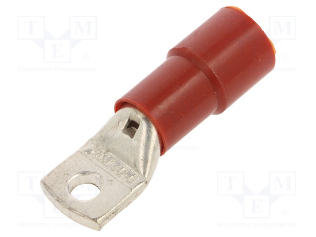 Tip: ring tube; M6; Ø: 6.4mm; 35mm2; crimped; for cable; insulated