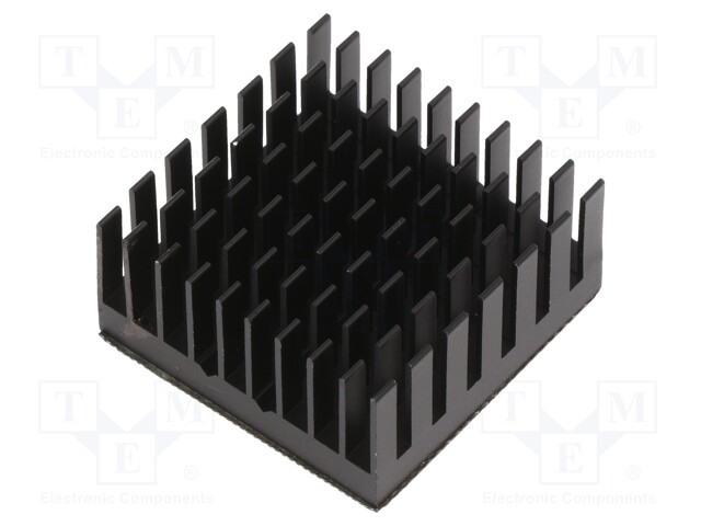 Heatsink: extruded; grilled; black; L: 31mm; W: 31mm; H: 14.5mm; 7°C/W