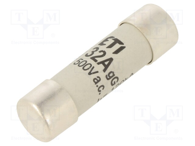 Fuse: fuse; gG; 32A; 500VAC; cylindrical,industrial; 14x51mm