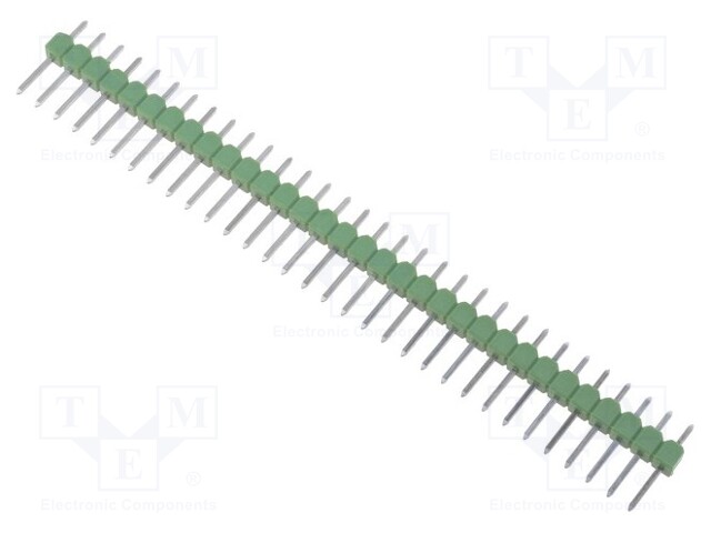 Pin header; pin strips; AMPMODU MOD II; male; PIN: 32; straight