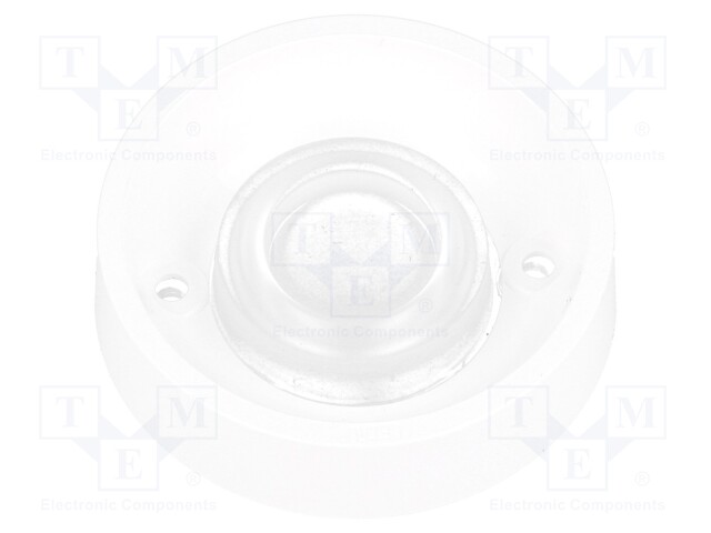 LED lens; round; Mat: silicone; transparent; 46÷73°; Colour: white