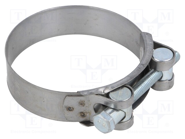 T-bolt clamp; W: 24mm; Clamping: 80÷85mm; chrome steel AISI 430