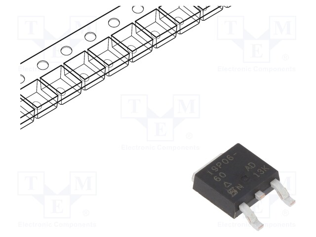 Transistor: P-MOSFET; unipolar; -60V; -8.19A; 2.3W; DPAK