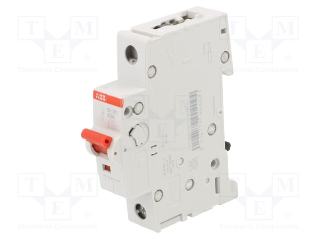 Switch-disconnector; Poles: 1; DIN; 40A; 253VAC; SD200; IP20