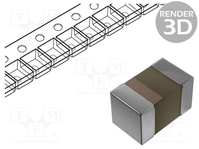 Capacitor: tantalum; 4.7uF; 3VDC; K; 0402; -55÷125°C; 15Ω