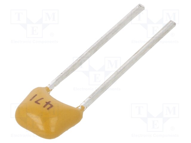 Capacitor: ceramic; 470pF; 100V; X7R; ±10%; THT; 2.54mm