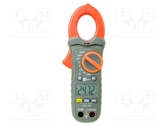 AC digital clamp meter; Øcable: 30mm; I AC: 4A,40A,400A; IP40