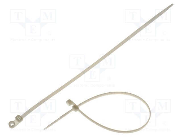 Cable tie; with a hole for screw mounting; L: 300mm; W: 4.8mm