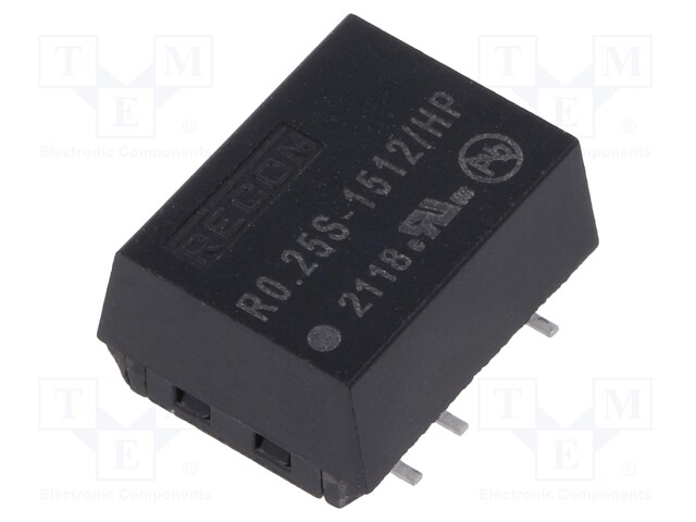 Converter: DC/DC; 0.25W; Uin: 13.5÷16.5V; Uout: 12VDC; Iout: 21mA