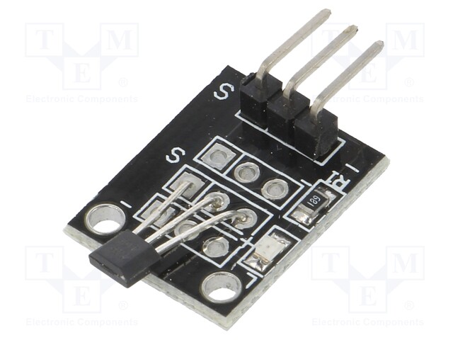 Sensor: Hall; 4.5÷24VDC; 18x15mm; Output signal: digital (0 or 1)