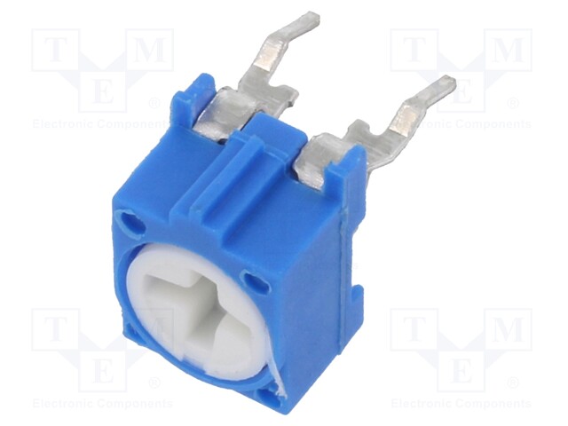 Potentiometer: mounting; single turn,horizontal; 10kΩ; 100mW