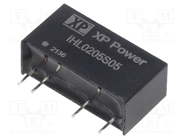 Isolated Board Mount DC/DC Converter, ITE, 1 Output, 2 W, 5 V, 400 mA