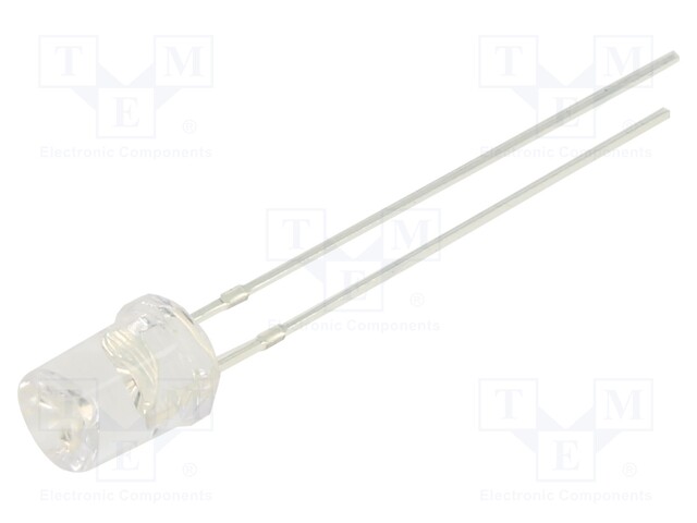 LED; 5mm; orange; 500÷750mcd; 120°; Front: recessed; 2.1÷2.6V; 78mW