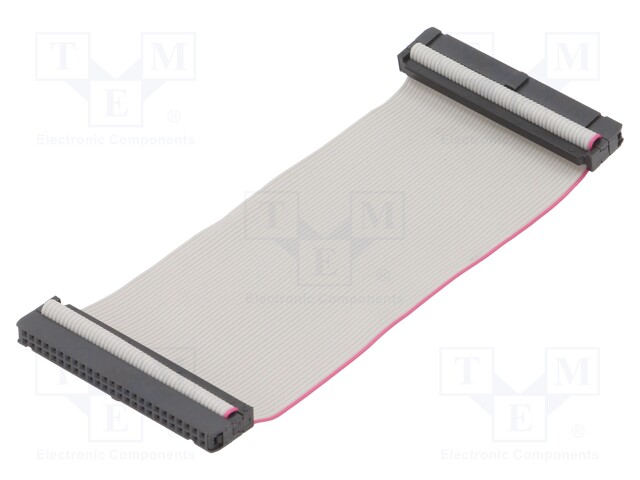 Ribbon cable with IDC connectors; 50x28AWG; Cable ph: 1.27mm