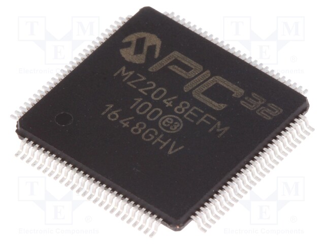 PIC microcontroller; Memory: 2048kB; SRAM: 512kB; 2.2÷3.6VDC; SMD