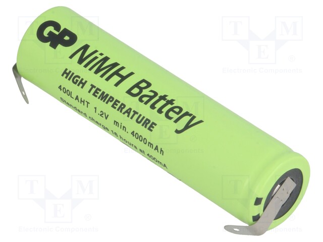 Re-battery: Ni-MH; 7/5A; 1.2V; 4000mAh; Leads: soldering lugs