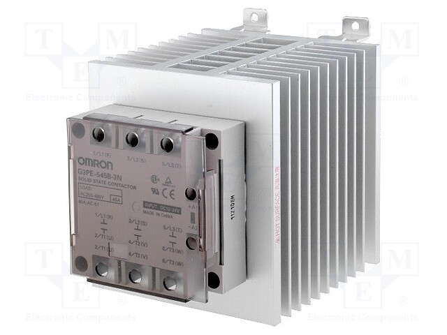 Relay: solid state; Ucntrl: 12÷24VDC; 45A; 200÷480VAC; 3-phase