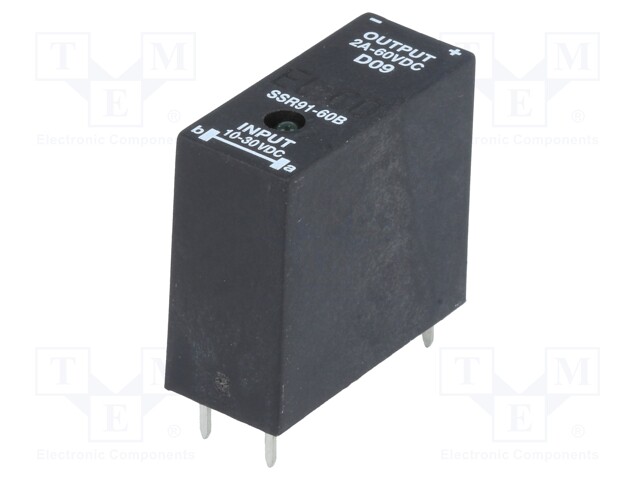 Relay: solid state; SPST-NO; Ucntrl: 10÷30VDC; 2A; max.60VDC