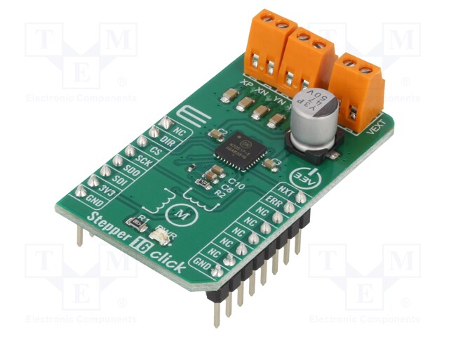 Click board; stepper motor driver; GPIO,SPI; NVC70517; 3.3VDC