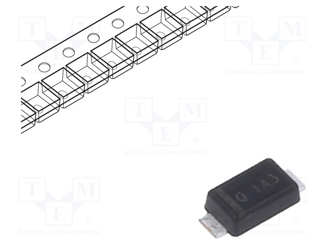 Diode: rectifying; SMD; 50V; 1A; 2us; Package: reel,tape; SOD123F