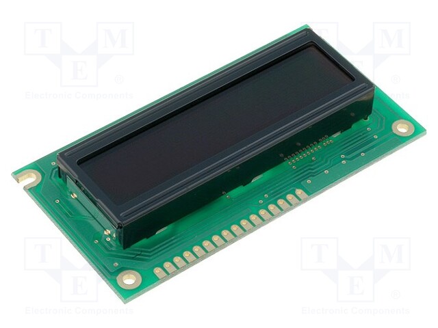 Display: LCD; alphanumeric; FSTN Negative; 16x2; LED; 84x44x13.2mm