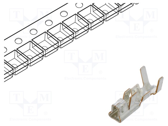 Contact; female; tinned; 0.08÷0.33mm2; 28AWG÷22AWG; XA; crimped