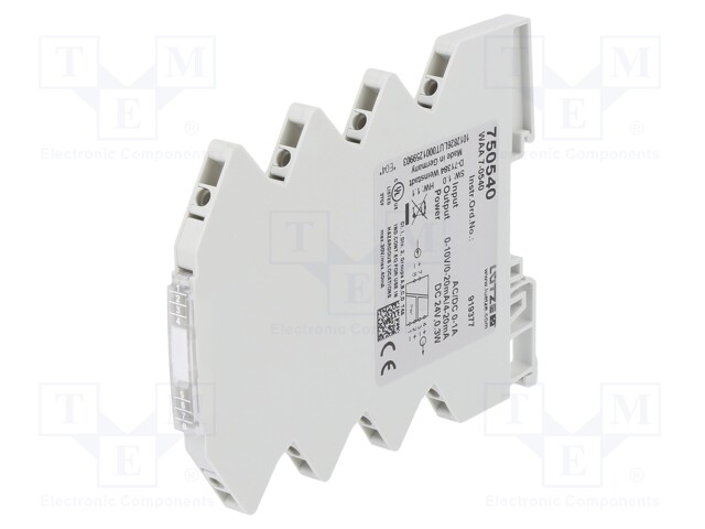 Converter: analog signals; DIN; 0÷1A AC/DC; Usup: 24VDC; IP20