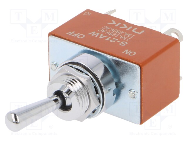 Switch: toggle; Pos: 2; DPST-NC; ON-OFF; 15A/250VAC; 15A/30VDC