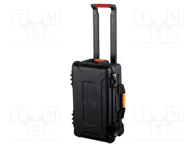 Suitcase: tool case; 559x355x239mm; ABS; IP67; Wall thick: 5mm