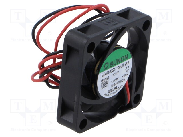 Fan: DC; axial; 40x40x10mm; slide bearing