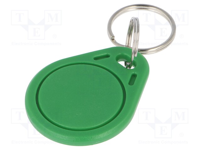 RFID pendant; ISO/IEC14443-3-A; green; 13.56MHz; Mat: plastic